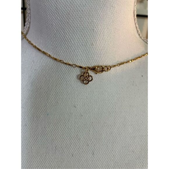 Stella and Dot Coral And Gold Long Necklace - Picture 3 of 9